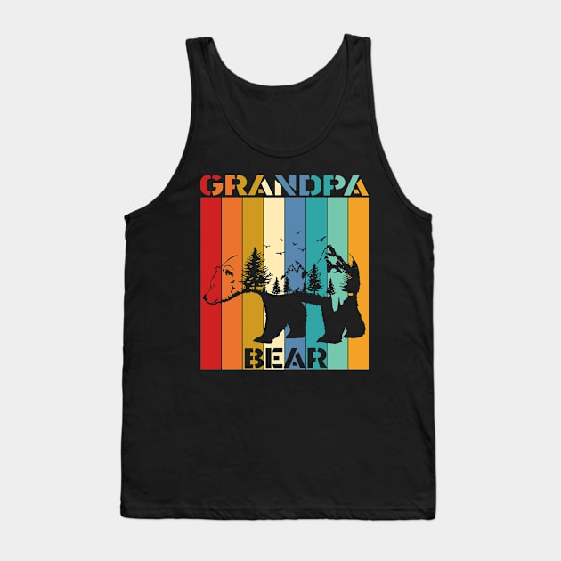 Grandpa bear Tank Top by FatTize